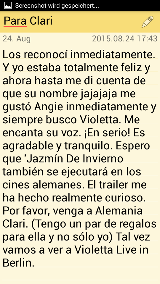 ClariAlemania's tweet photo. @clarialonso_ 
Hey Clari❤
Iam Lee from Germany and a Clarinatica
I can't see you in Germany so I hope you read this.😍https://t.co/0SchKBHd95