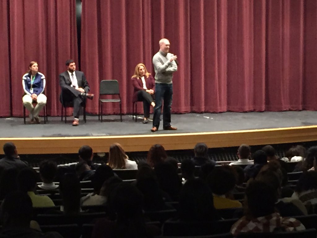 HLDHighSchool's tweet photo. HLD's 2nd Speaker Series of the year focused on legal careers. LPD,DYS,and prosecutors from MA and NYC represented. https://t.co/71xefsum3I