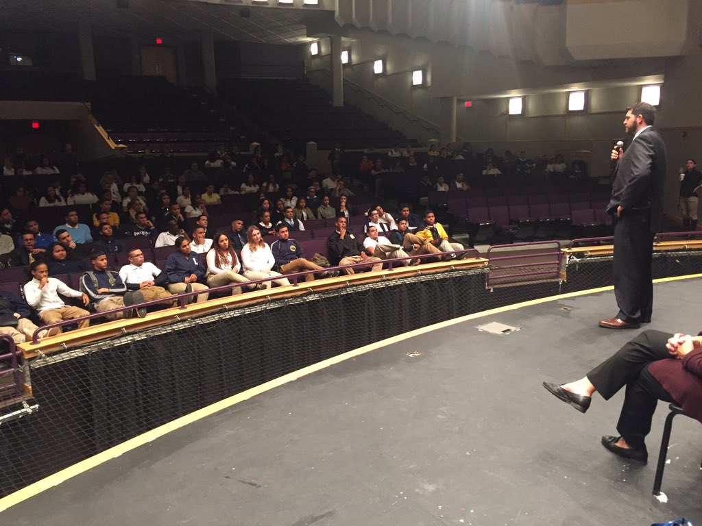 HLDHighSchool's tweet photo. HLD's 2nd Speaker Series of the year focused on legal careers. LPD,DYS,and prosecutors from MA and NYC represented. https://t.co/71xefsum3I
