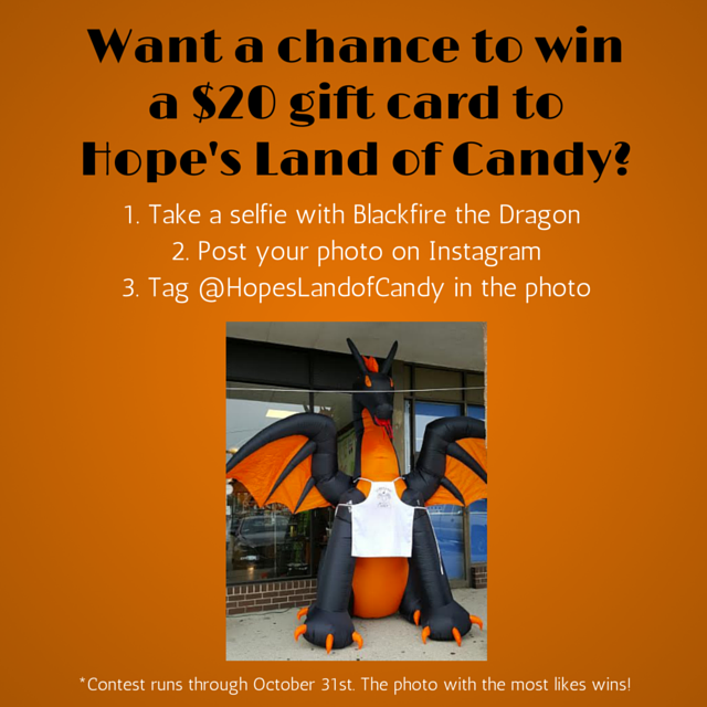 hopeslandocandy's tweet photo. Want a chance to win a $20 gift card to Hope's Land of Candy? Check out our Instagram contest! #IslandParkNY #IPNY https://t.co/poBao4cSGe