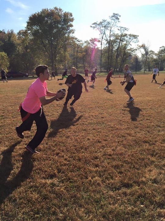 JoeGlover's tweet photo. Beautiful Friday morning for intramural flag football here @IUSoutheast - #GrenadierStrong https://t.co/zJIhHdXqK2