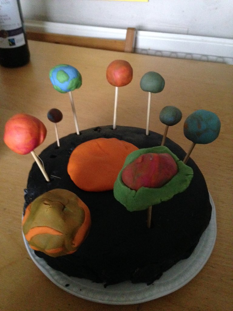 PoliticalYeti's tweet photo. Ta dah! #solarsystemcake https://t.co/tMvJD5BZd0