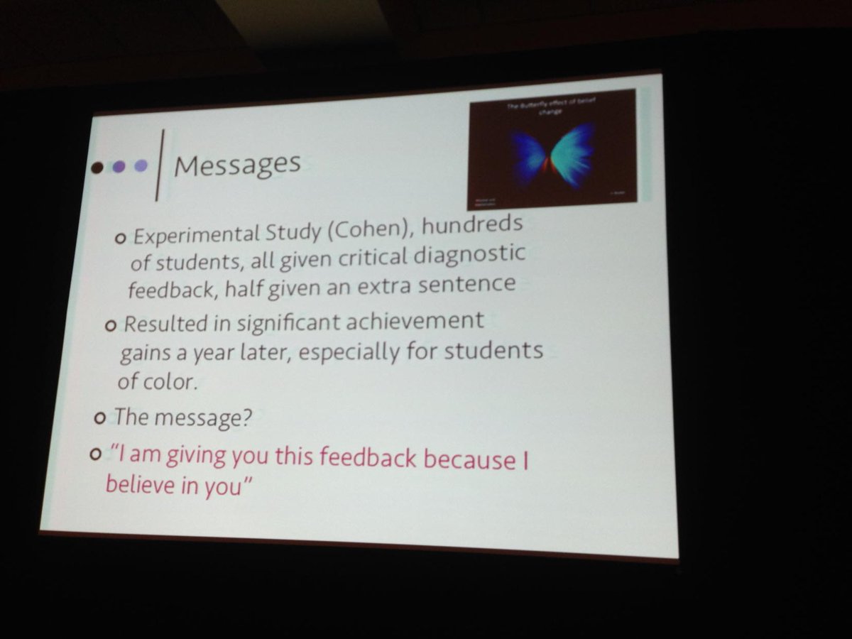 dwartowski's tweet image. @joboaler: I am giving you this feedback because I believe in you&quot;; the #impact of the #YouCanDoIt message #ictm2015