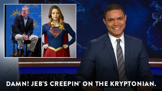 ComedyCentral's tweet photo. It's a bird! It's a plane! It's last night's #DailyShow!
https://t.co/wjPyZP0cXP https://t.co/w8byV7a7tA