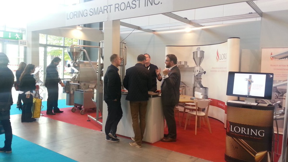 It's big &amp; wonderful @hostmilano! Loring is in Pav.14 Stand A02. S15 Falcon™ roaster on display.