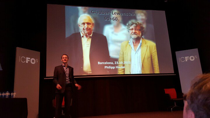 g8ge's tweet photo. #Quantum2015 Philipp Hauke reminisces https://t.co/8XXxMOGTfW @ICFOnians https://t.co/WYjsMn4otw