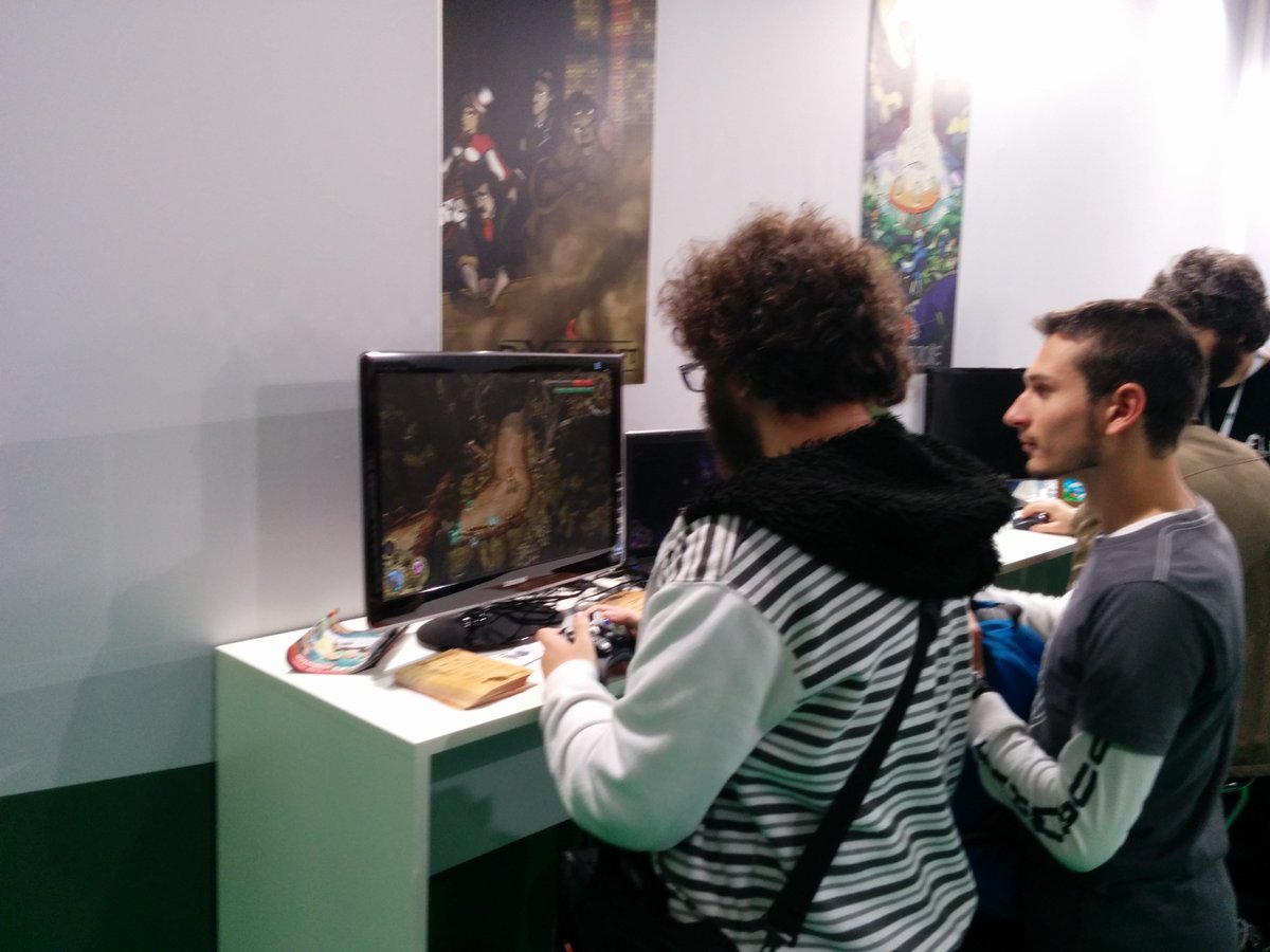 SteampunkLeague's tweet photo. In diretta dal @MilanGamesWeek 
#TheSteampunkLeague #milangamesweek #gamedev #indiedev #videogames #eppela https://t.co/Ce8wSVjiXg