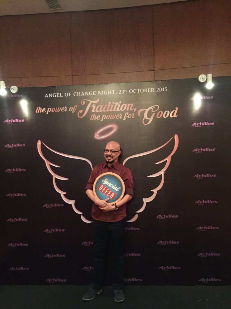 ShafiqPontoh's tweet photo. Bang @KickAndyShow di acara #AngelOfChange nya #BecakTerus @Berlariterus @ycabfoundation :) https://t.co/mGTzPAavXo