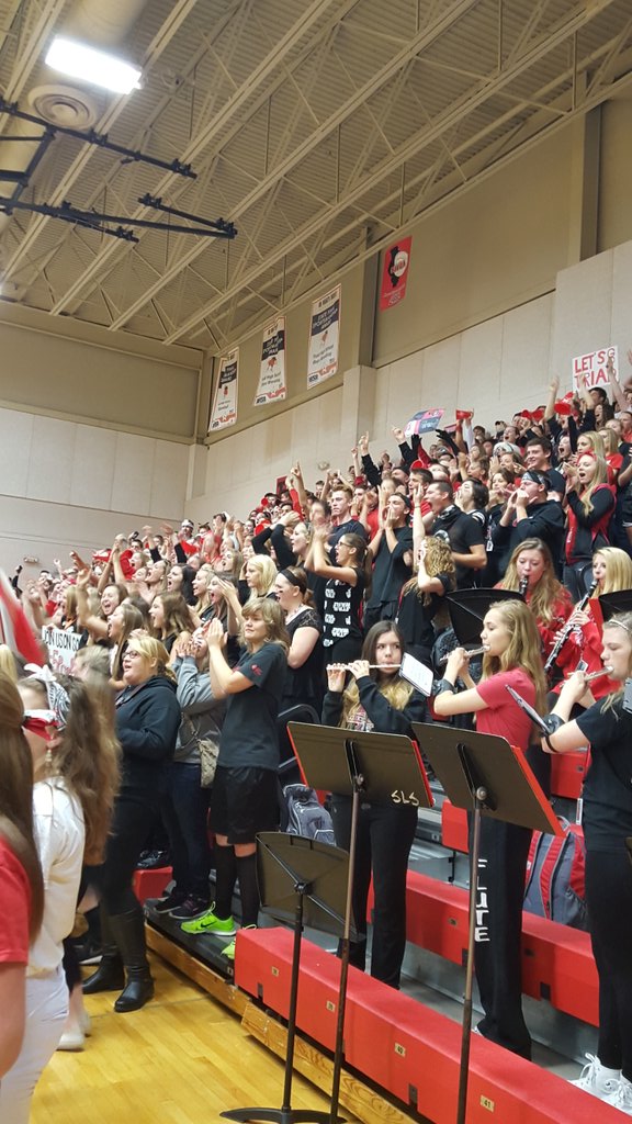 Wouldn't have been a pep assembly w/o <a href="/TriadBands/">THS Band</a>! THANK YOU so much! #5PrepRally #triadproud