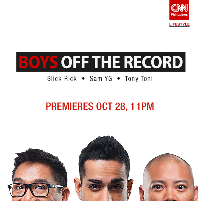 CNNPHLifestyle's tweet photo. Heads up! This Wednesday, @sam_yg, @_slickrick and @djtonytoni go off the record. https://t.co/I4GFiIqrP4