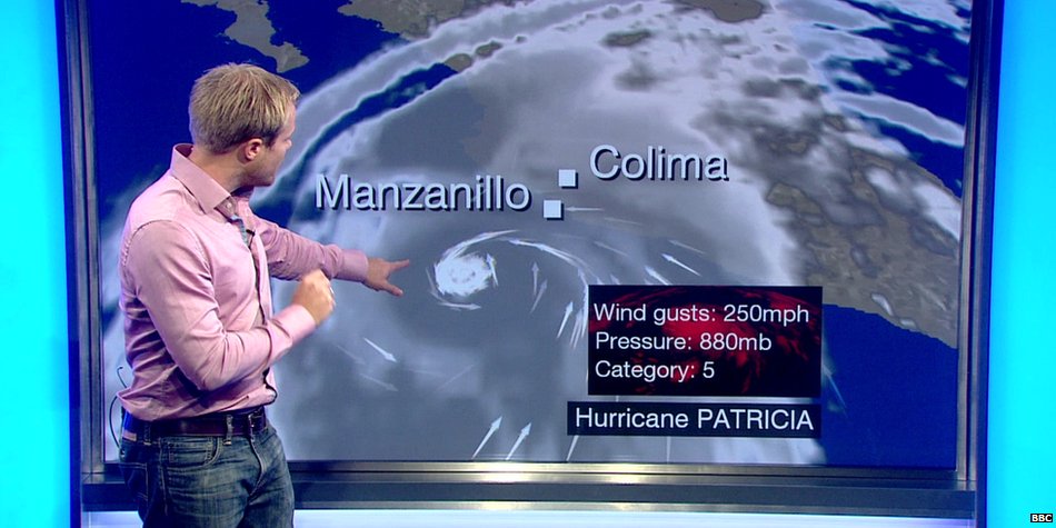 BBCWorld's tweet photo. Hurricane #Patricia: Wondering what’s happening in eye of one of strongest storms ever? https://t.co/ZANKQC41FK https://t.co/j84ENflFvM