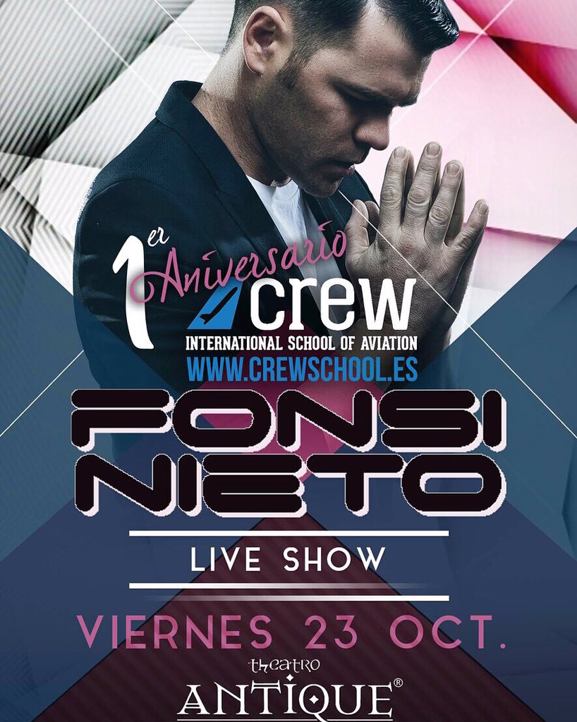 fonsi_nieto's tweet photo. Tonight #sevilla fiesta #crewschool en @AntiqueTheatro no te lo pierdas https://t.co/oINAy0Iskm