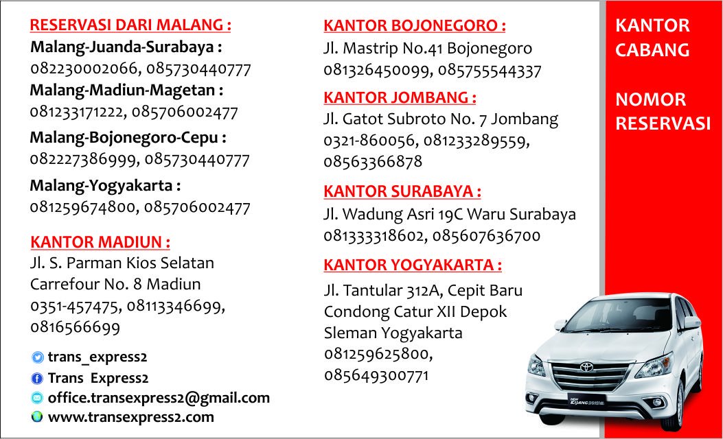 trans_express2's tweet photo. Travel Malang-Juanda-Surabaya PP Armada Grand Livina. Yuk Booking 0341-570525, 082230002066 https://t.co/Q3TKJftnN7