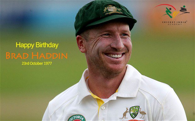 Wish a very Happy Birthday to former Australian cricketer Brad Haddin.  