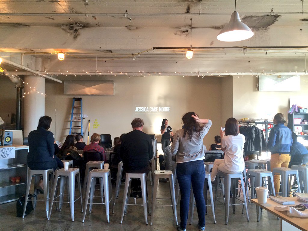 Detroit_CM's tweet photo. @jessicaCaremoor in the house @civilladetroit! #CreativeMornings https://t.co/FhtAIoyWjL