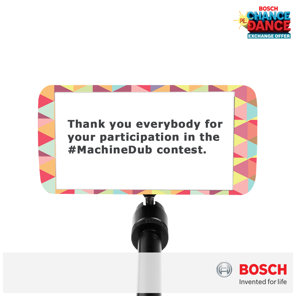 BoschHomeIn's tweet photo. Thank you for an overwhelming response. Winner of the #MachineDub contest will be announced soon. https://t.co/gypTiqrP0a