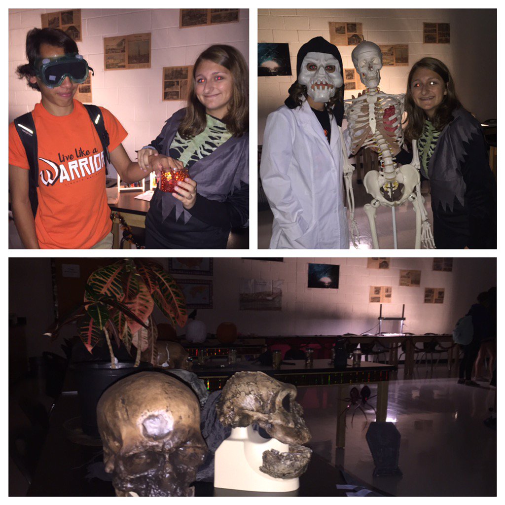 LWWestWarriors's tweet photo. What a great tradition the Science Club has started! #hauntedlab https://t.co/5rU9wTEwrg