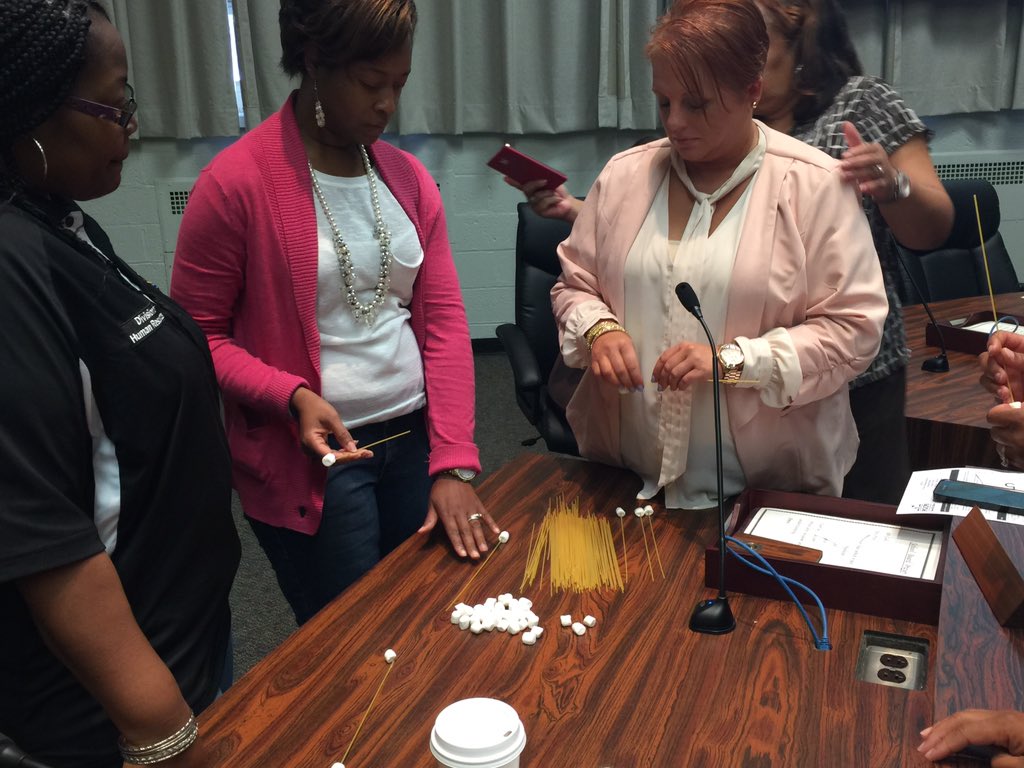 PDLadyConsults's tweet photo. #TeamWork #HR #DivisionalMeeting #SpaghettiTowerChallenge @pgcps @pgcps_hr @PGCPSCEO #WeAreGreatByChoice https://t.co/e7DkcK03ey