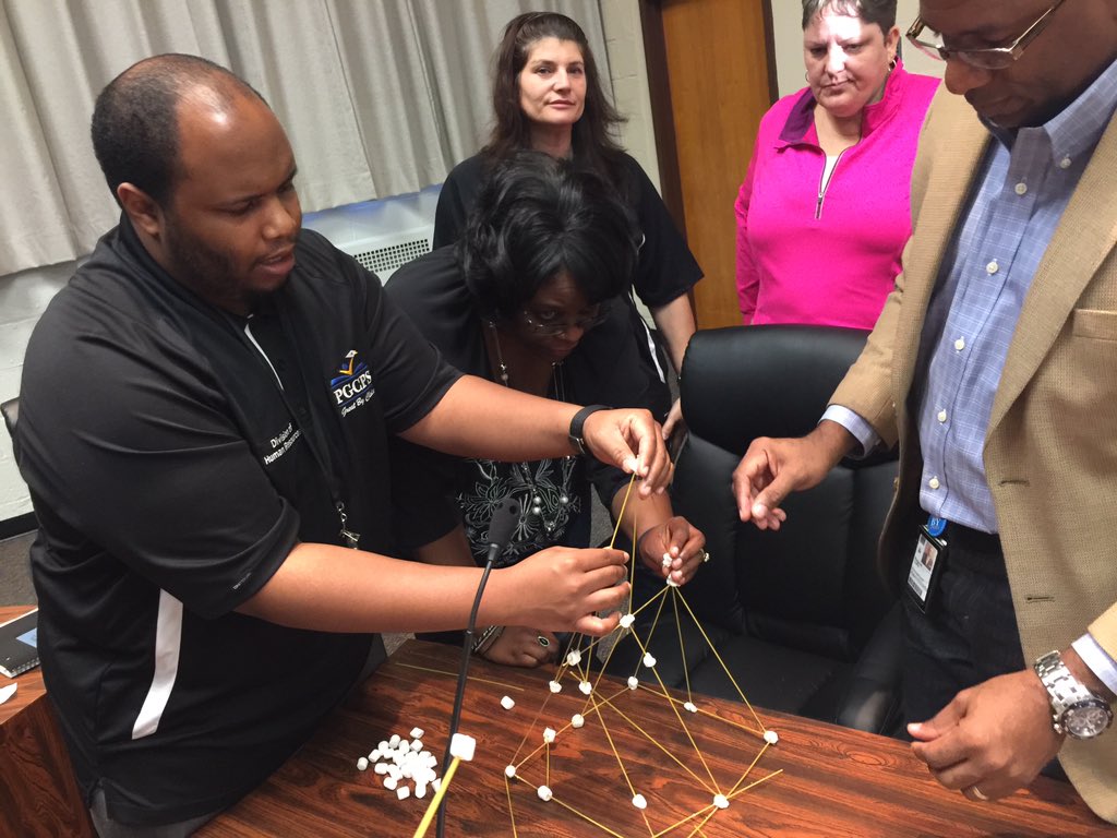 PDLadyConsults's tweet photo. #SpaghettiTowerChallenge #DivisionalMeeting #Collaboration @pgcps @pgcps_hr https://t.co/mHN8bYC1Aw