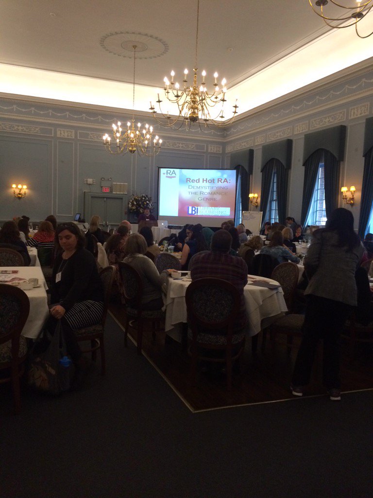 ONLibraryAssoc's tweet photo. Our amazing RA committee chair, Diana Krawczyk, welcoming the group #RedHotRA https://t.co/EmUcNn1z2C