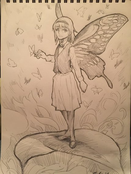 落書き「蝶嫌いの妖精」

最近の女の子って蝶が苦手な子が多いからびっくりする。 