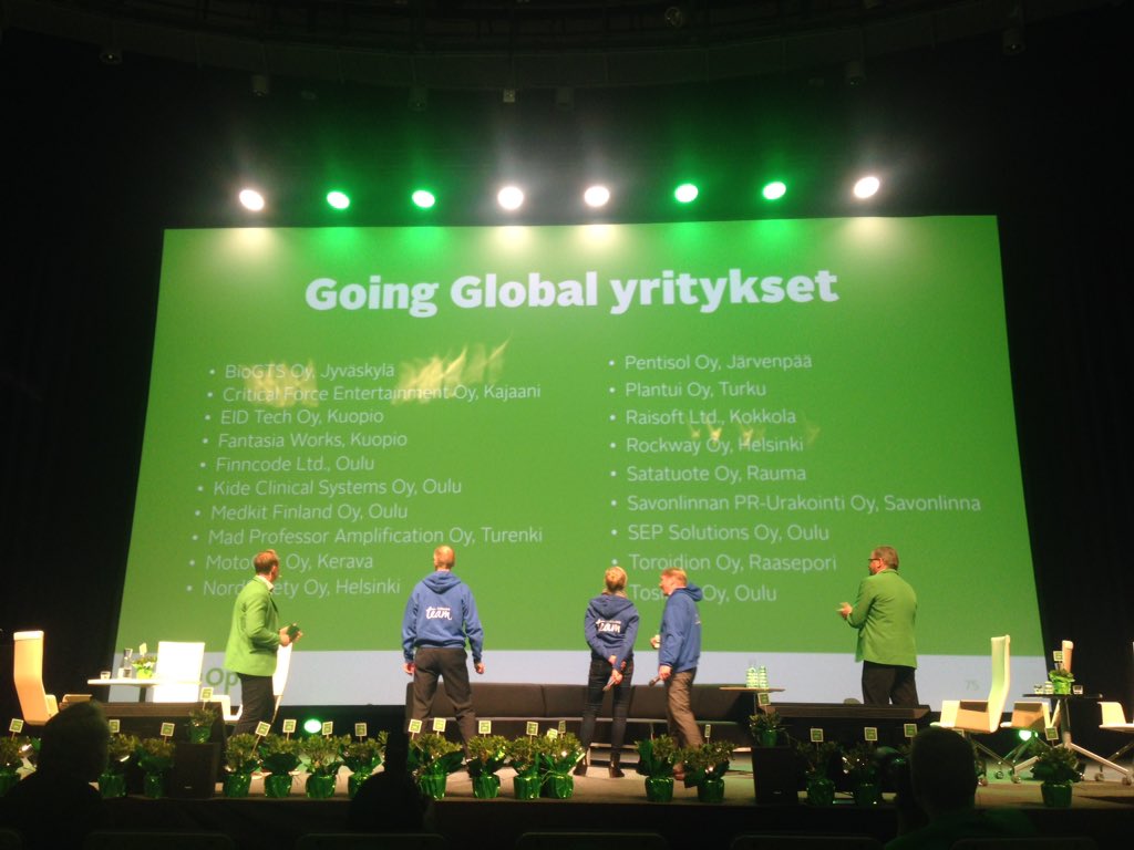 JenniSeppa's tweet photo. Wow! Going Global voittajat: #voittoputki https://t.co/wbWtUwKwkJ
