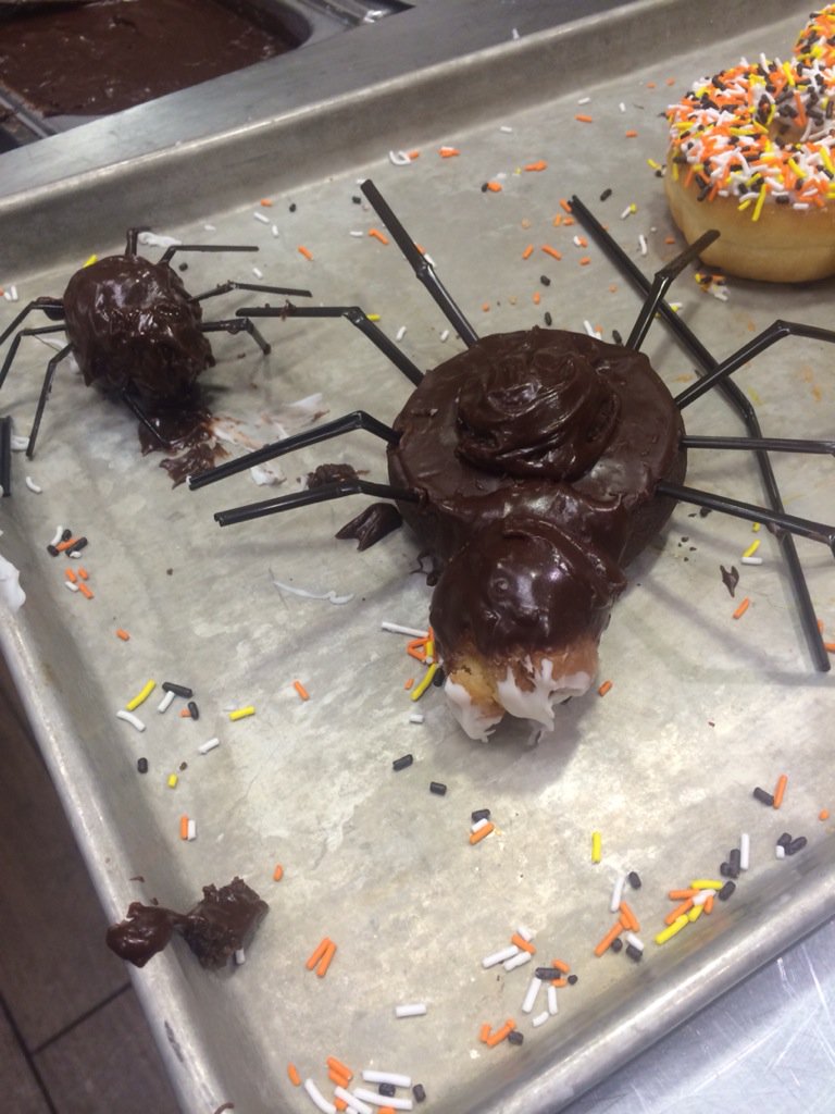 TimHortonsND's tweet photo. And just because Halloween is coming up fast, we made spiders 🎃 https://t.co/o5EZ6A0QNh