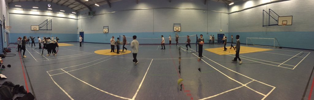 DuffrynHigh5x60's tweet photo. Multi sports today; hula hooping, football, badminton, table tennis and basketball! 🏀⚽️ https://t.co/FWAeJhLfrr