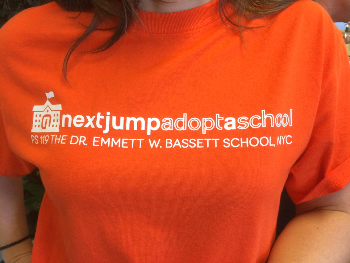 charlieykim's tweet photo. So excited, @nextjump adopted a 1000 kid elementary school PS119, NYC office going for tours by 5th graders https://t.co/dvPtjVjiy8