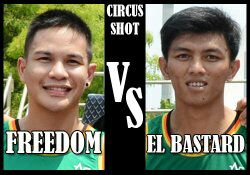 Dua All Star Nasional 2014, Nael aka Freedom dan Reza aka El Bastard,  adu trick shot nih > bit.ly/1MuuUdk