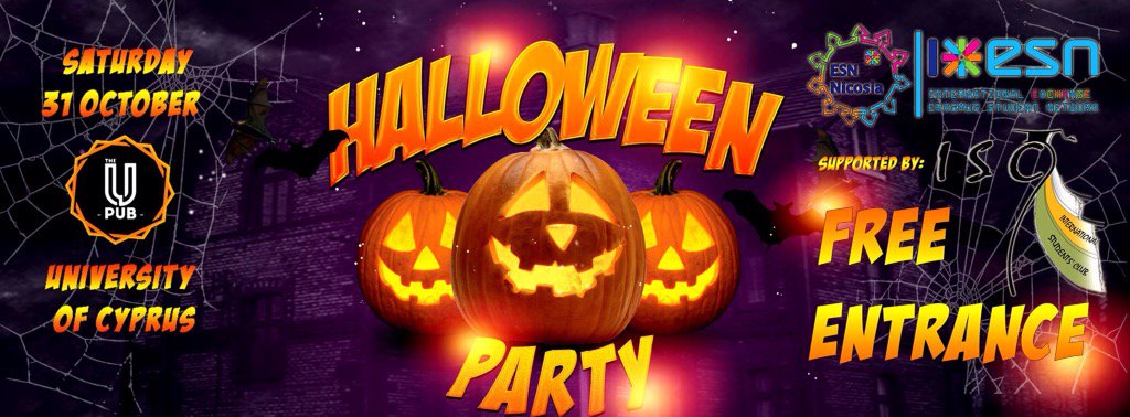 ESNNicosia's tweet photo. Dress to impress #Halloween #uPub #ESNnicosia #THISisESN #Party #ESNCY #ESNcyprus https://t.co/83U36EiB5q
