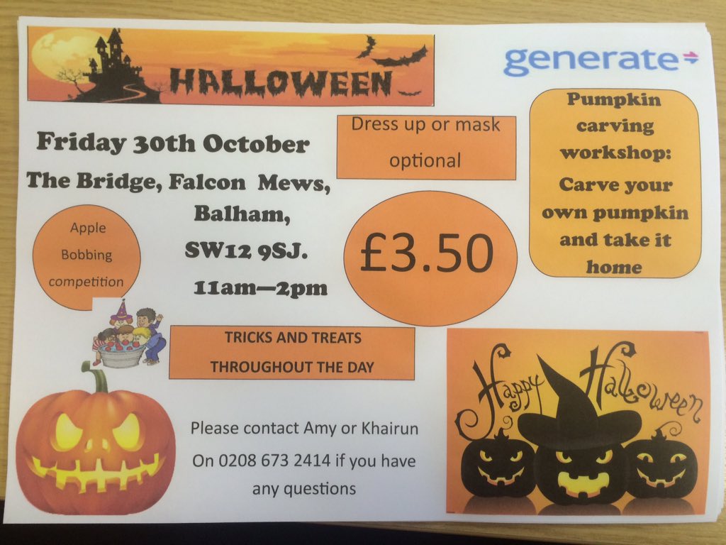 HealthyGenerate's tweet image. Halloween at The Bridge 🎃🎃🌃👻🌚🍬🍭🎃