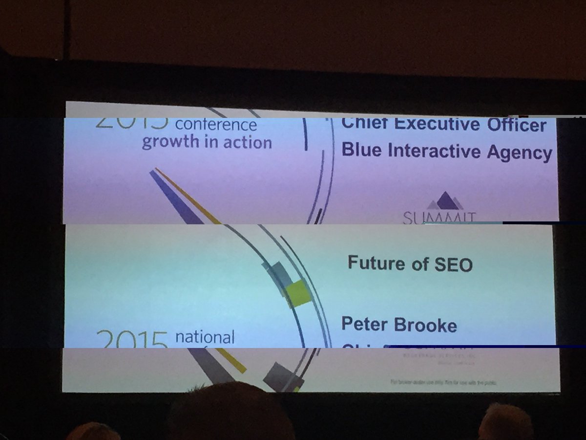 WebSEOMarketing's tweet photo. Blue is at the #SummitEvent today! Did you catch CEO @peterbrooke's presentation on the future of SEO? https://t.co/mrtEPS8sud