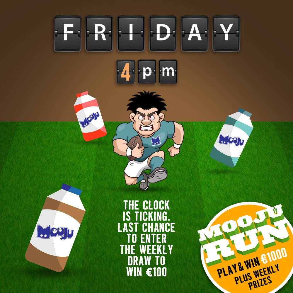 MoojuMilk's tweet photo. Last chance to play #MoojuRun and enter the draw to win €100 One4all voucher today!  https://t.co/J0rrT2gT2T https://t.co/rzPSFxjLI9