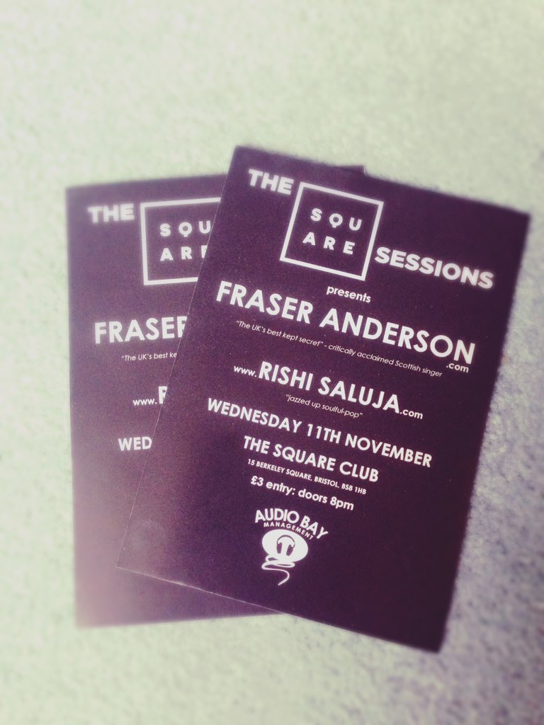 AudioBayUK's tweet photo. Flyers are in for next months #SquareSessions !!! It's going to be fab !!!! #Bristol #Music https://t.co/wZ6TGjmO99