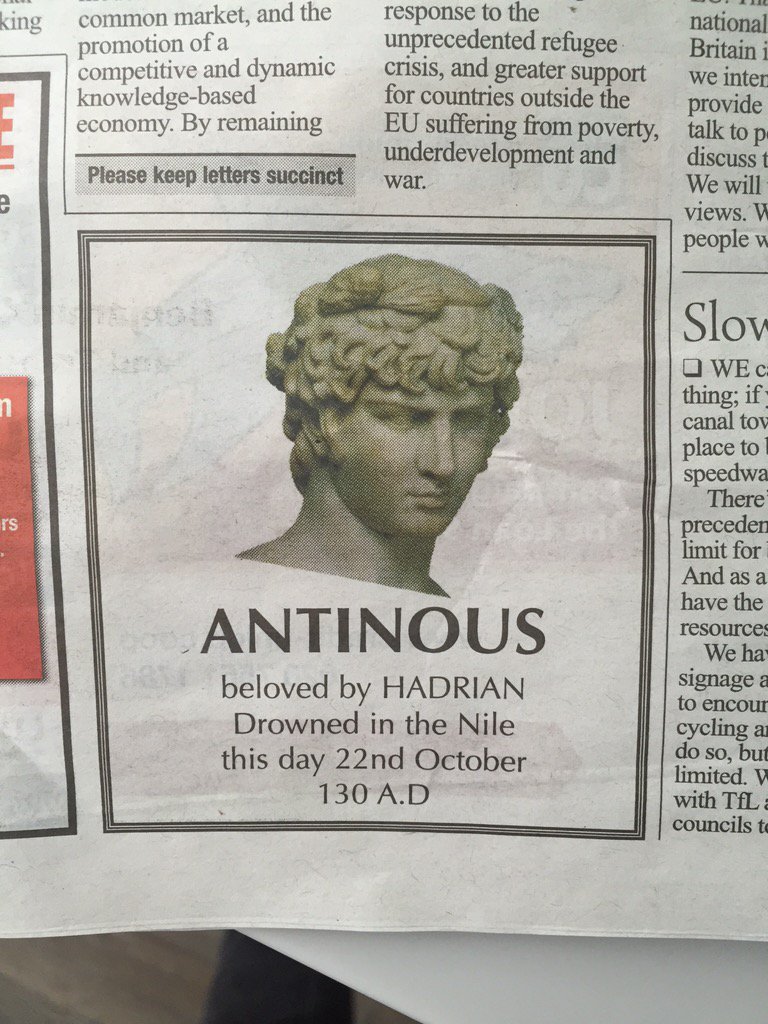 honigstein's tweet photo. A somewhat unusual death notice in my local newspaper today https://t.co/BMo4WDQQtR