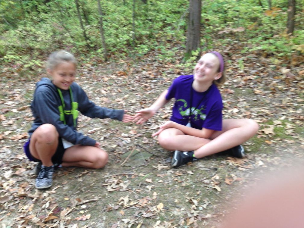 seekerLSMS's tweet photo. Art in Nature station. The artists call this creation the "The Hut Hut"!@LaSalleMS @LaSalleSpringsM #seekercamp https://t.co/42UXS2LJ8C