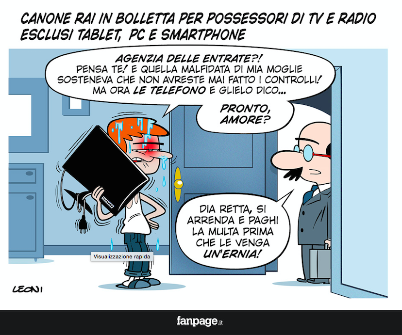 fanpage's tweet photo. #canoneRai in bolletta: Provarle tutte https://t.co/sQv1vtLJZj