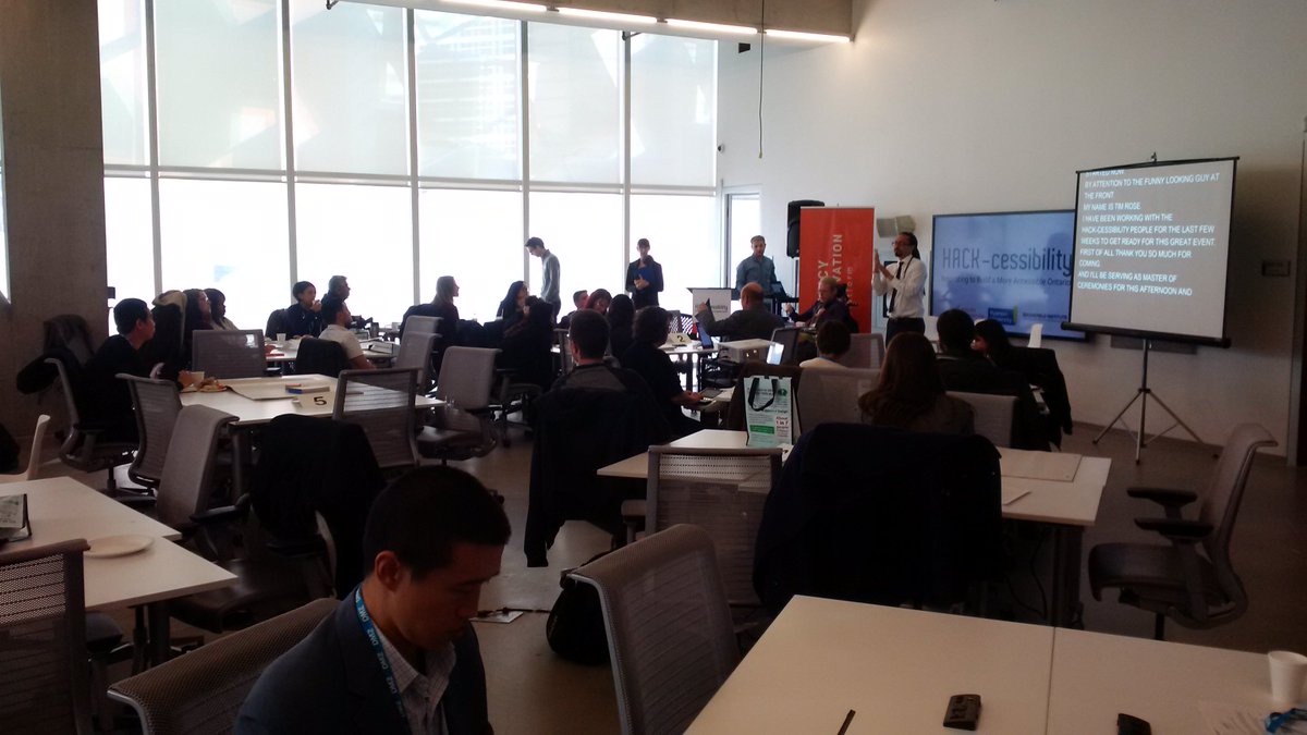 mflalonde's tweet image. Pleased to be here at Ryerson for the Hack-accessbility policy forum and innovation event #accesshack #onpoli
