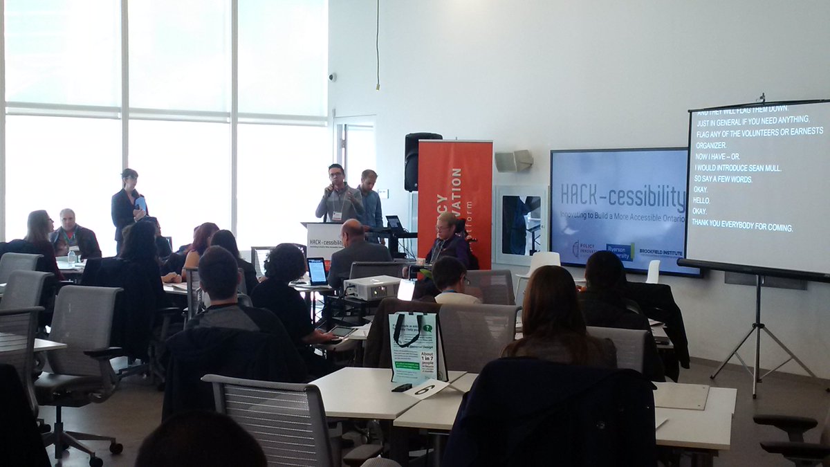 mflalonde's tweet image. Pleased to be here at Ryerson for the Hack-accessbility policy forum and innovation event #accesshack #onpoli