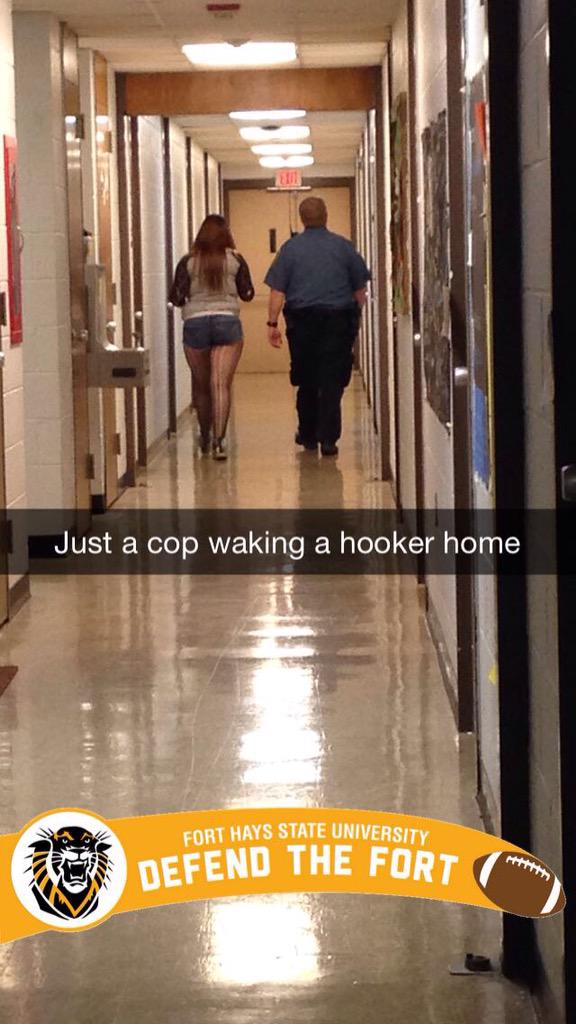 FHSUPassouts's tweet photo. Cops and hookers. Halloween has come early https://t.co/QbSnkNZXtl