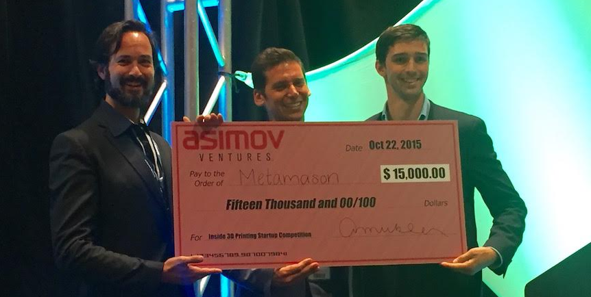 3DPrintBoard's tweet photo. Congratulations to #Metamason, winner of the #StartupCompetition at #I3DPConf!
https://t.co/9V7mkDxNZI https://t.co/uCnyDh54zx
