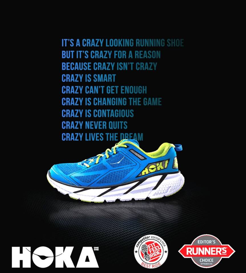 MotiCardiff's tweet photo. The revolution is upon us. #hokaoneone now in store. #clifton2 #conquest2 #challengeratr #speedgoat https://t.co/FOuQ1KRRW9