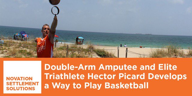 NovationCash's tweet photo. Check out triathlete Hector Picard's basketball invention for amputees https://t.co/Sf30SJ8tNX https://t.co/CGah9aPaA1