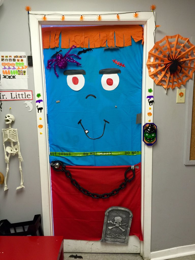 KingsTownSchool's tweet photo. Time to vote! Which classroom door is the spookiest? #ygk #Halloween #studentvote15 #schoolspirit https://t.co/1yCX4jbfFn
