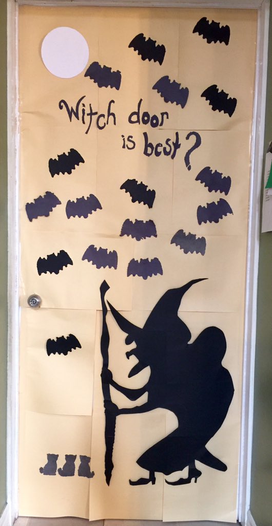 KingsTownSchool's tweet photo. Time to vote! Which classroom door is the spookiest? #ygk #Halloween #studentvote15 #schoolspirit https://t.co/1yCX4jbfFn