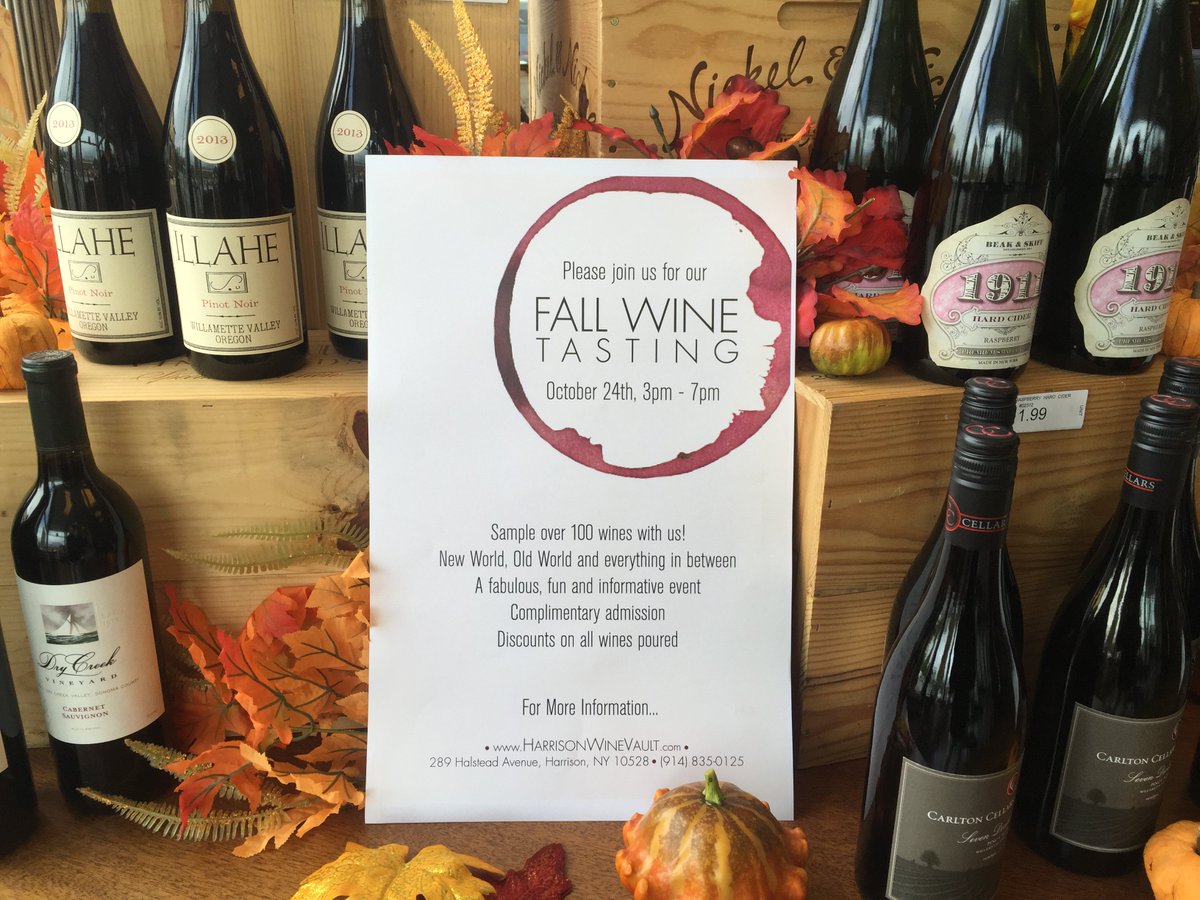 Wine_Vault's tweet photo. Join us for our 5th annual Grand Fall Wine Tasting! Please bring any non-perishables to donate to @FoodBankforWest! https://t.co/zCfvhaVw3s