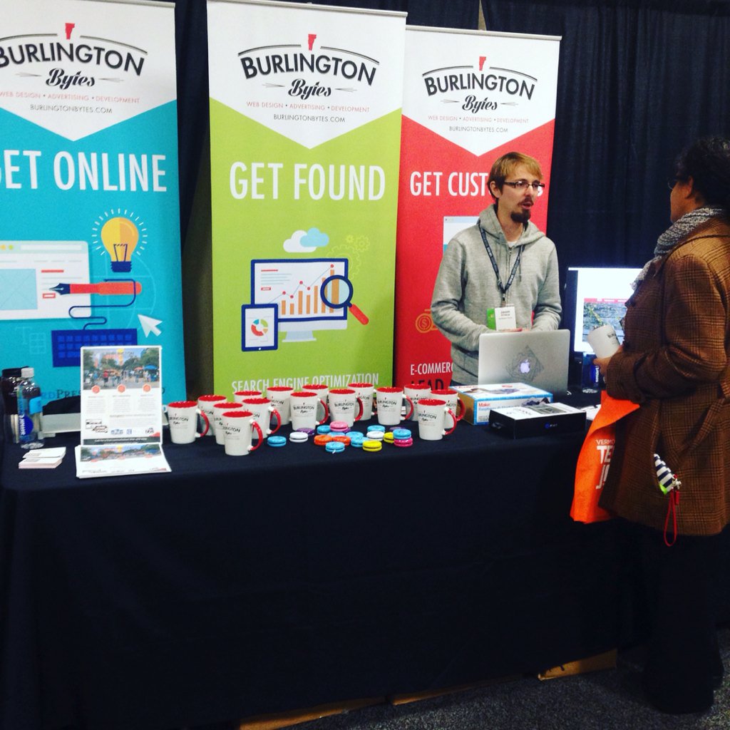 burlingtonbytes's tweet image. We're posted up at the @techjamvt! Stop by &amp;amp; see us, we'll be here today &amp;amp; tomorrow! #techjamvt