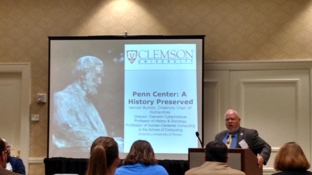 brenburkwi's tweet photo. Dr. Vernon Burton and the Penn Center history #SCLA2015 #SCLA100 https://t.co/MPNqBuOZDg
