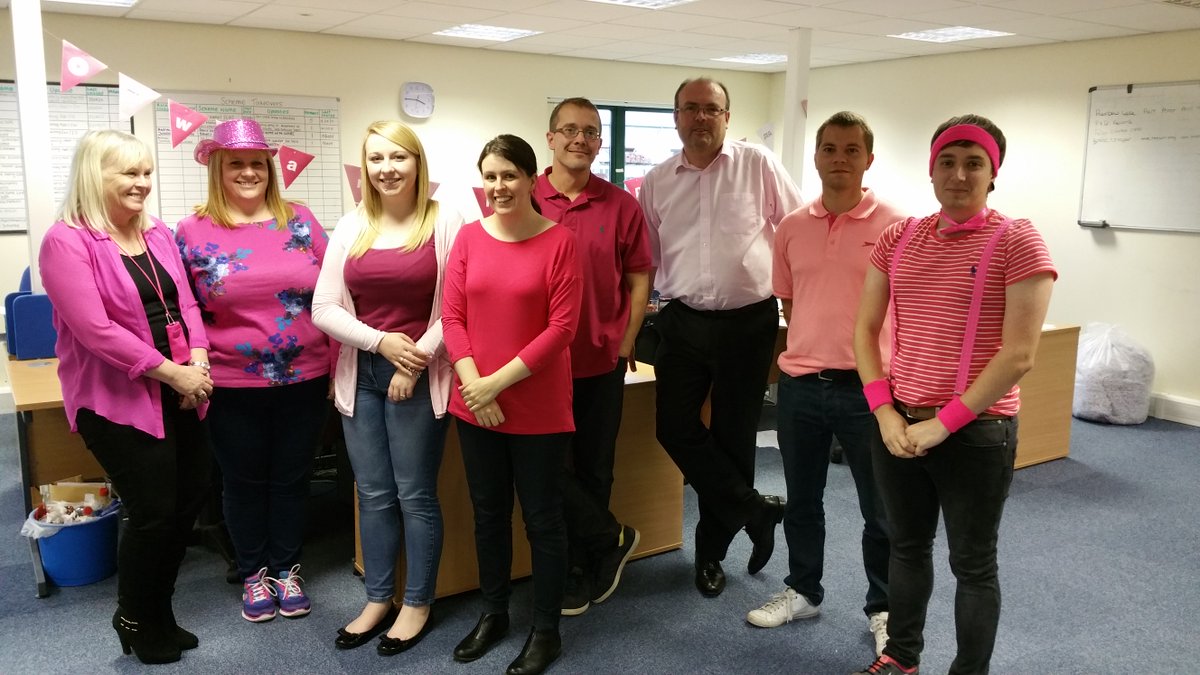 ExcelPensions's tweet photo. #wearitpink in the office today! https://t.co/alLmbWZzZe